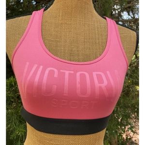 Women's Victoria Sports The Player Strappy Racer back Peach/black Bra S/P/CH